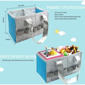 AZTOPA Travel Carrying Case Compatible with Toniebox Audio Player Starter Set,Educational Musical Toy Storage Bag Folding Hand Bag for Tonies Figurines