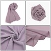 ANKOMINA Women Solid Color Bubble Chiffon Long Scarf Shawl Fashion