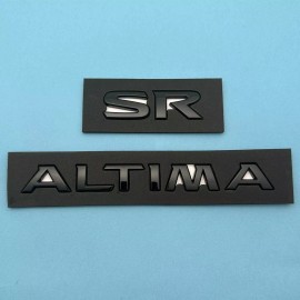 Unbranded 3D Raised Rear Tailgate Letters Emblem For ALTIMA SR Trunk Lid Badge Gloss Black