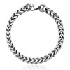 SanThree Solid Pure Titanium Link Bracelets for Men 7mm Welded