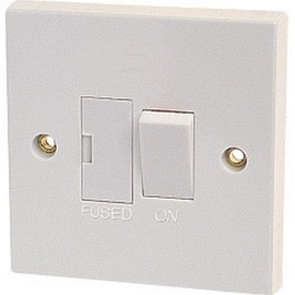 Dencon 13A Switched Fused Spur to BS1363 Standard White Light Switch