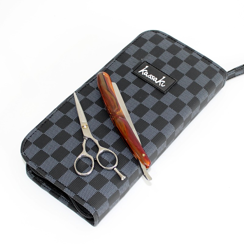 Kassaki Hairdressing Scissor Case Barber Sturdy Shear Case Storage -