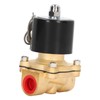 Electric Solenoid Valve Brass Structure Copper Coil 1 Way Flowing