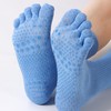 KQueenStar Toe Grip Socks for Women, Athletic Breathable Cotton Non-Slip
