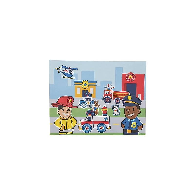 Fun Express - Rescue Hero Make A Sticker Scene
