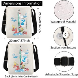 KUIYAI Game Merch Crossbody Bag Video Game Gift Gaming Fans Messenger Bag(legen green)