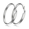 Key Rings, 3/4" 20mm Split Round Metal Silver Keyring for