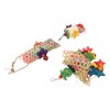 3pcs Parrot Shredding Chew Toy Bamboo Net Rattan Loofah Bird