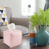 LATRAT 1 Piece Tissue Box Square Cosmetic Tissue Box PU