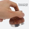 Coffee Distributor Stainless Steel Rosewood Coffee Tamper Leveler for Coffee