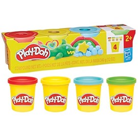 Play-Doh Pack of 4 Classic Colours 85g