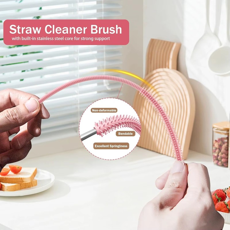 Silicone Straw Cleaning Brush – Flexible 6 mm (0.24 in)