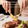 60-Piece Gold Silverware Set for 12, Stainless Steel Flatware Cutlery