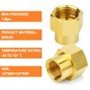 GASHER 5PCS Brass Pipe Fitting, Coupling, Reducer Adapter, 3/4" x