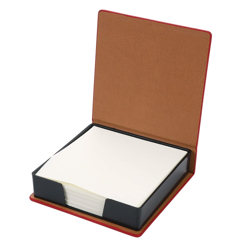 360 Sheets Leather Sticky Notes Holder Notes Cube Block Notes