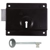 TIMCO Press Lock - Black - 5" - Surface Mounted