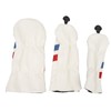 3PCS Golf Club Head Cover for Driver Fairway Woods Headcovers