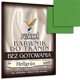 Wohnkult 15 g Textile Dye, No Boiling, Fabric Dye, Re-dyeing, 16 Selections (Light Green)