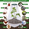 VICAMB 20 Pack Garden Cloches for Plants with 40PCS Ground