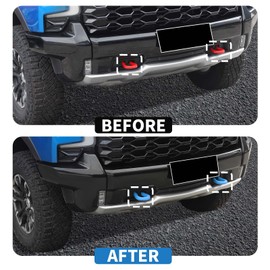 JeCar Tow Hook Covers Factory Bumper Tow Hook Protector Exterior Accessories Compatible with Chevy Silverado & GMC Sierra 2014-2023, Blue
