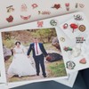 Vordpe 5 Sheets of Stickers Wedding Guest Book 266 Designs