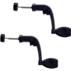 2Pcs Black Universal Plastic Power Handle Fishing Reels Crank Rock