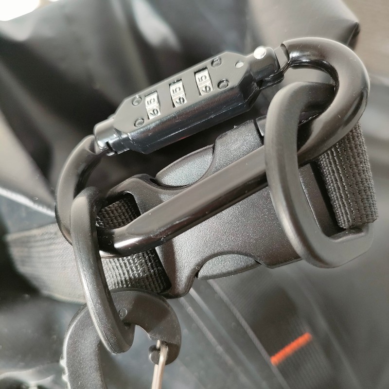 Raatel Carabiner Lock, Dial-Type D-Ring, Lightweight, Anti-Theft, Keys, Password Change