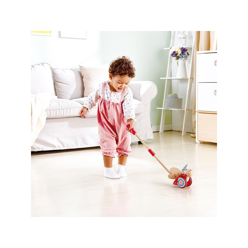 Award Winning Hape Butterfly Wooden Push and Pull Walking Toy,