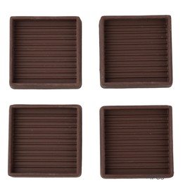 Anphly Square Rubber Sofa,Anti Slip Protection Floor,Wear-Resistant Foot Pad Caster Cup,Anti Slide Floor Protector for Bed Couch,4 Pieces Per Sale 2 * 2 inches