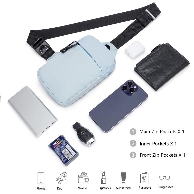higouta Mini Sling Bag for Men Women, Waterproof Utility Crossbody