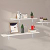 Pack of 4 Angle Shelf Brackets, Bolatus L Angle Shelf