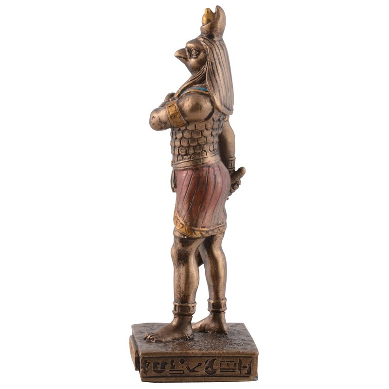 VOGLER Joh. Vogler GmbH Egyptian God Horus, Miniature, Bronze/Coloured by