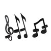 4Pcs Unique Iron Black Music Note Wall Sconce Candle Holder