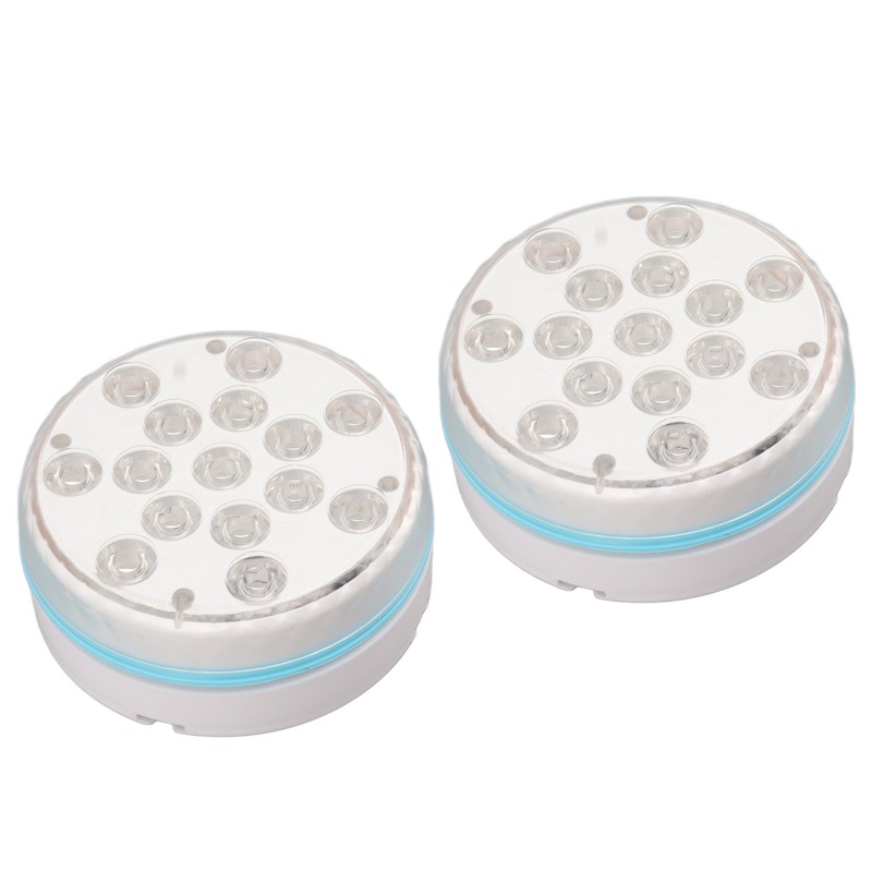2PCS Submersible Pool Light with Remote Control Magnetic Suction Cup