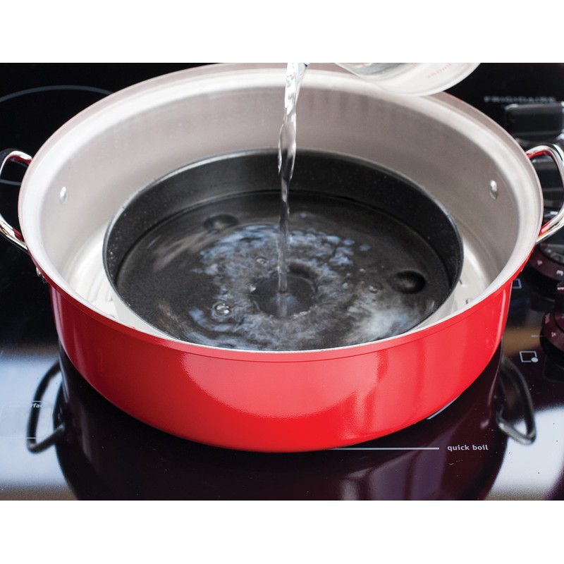 Nordic Ware Stovetop Kettle Smoker, Full Size, Red