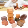 Wooden Stacking Game Building Blocks Educational Desktop Games for Kid