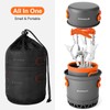 Odoland Extended Camping Tableware Set, Outdoor Cookware, Aluminium Camping Pot