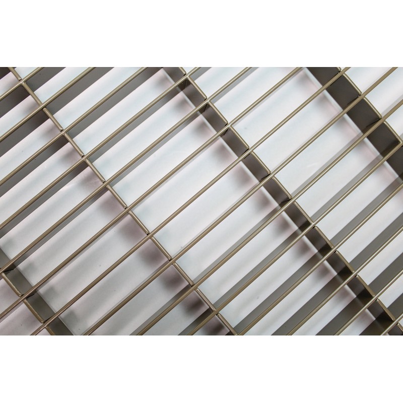 8" X 24" Floor Grille - Fixed Blades Air Grill