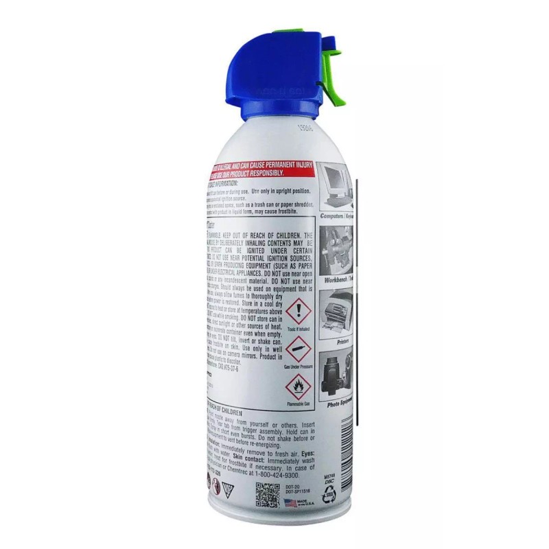 Blow Off Duster 10 oz. Can Compressed Air Removes Dust