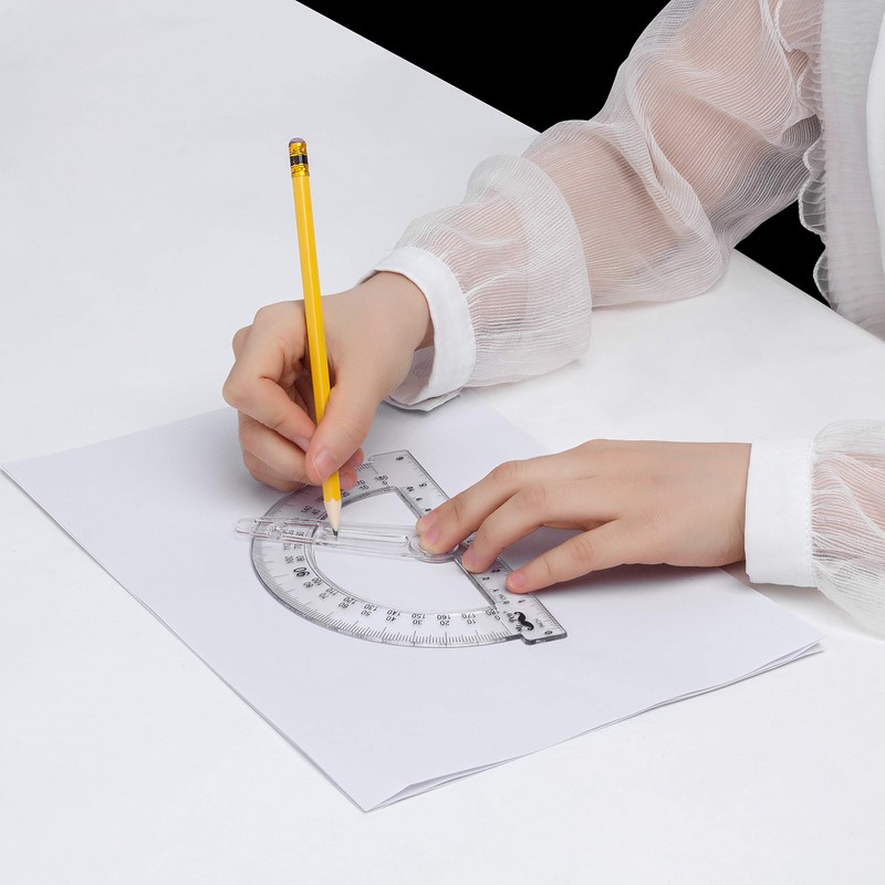 Mr. Pen- Plastic Protractor with Swing Arm, 3 Pack, 6