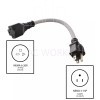 AC WORKS® Flexible EV Charging Adapter NEMA 5-15P to NEMA