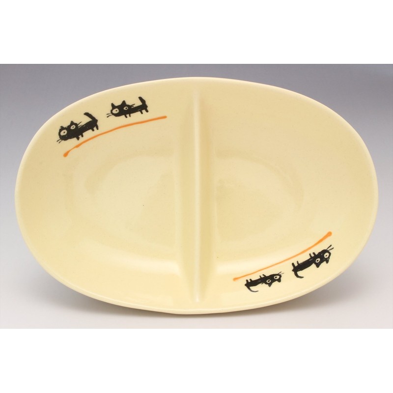Kilamoto SOUSEN Medium Plate, Orange, 7.1 inches (18 cm), Setoyaki,