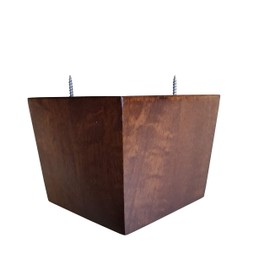 Design 59 inc 3.5" Inch Square Tapered, Pyramid, Wood Sofa Legs, Set of 4 (Medium Walnut)