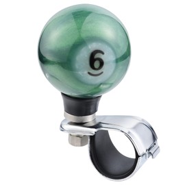 Arenbel 6 Billiard Steering Wheel Booster Knob Car Turning Spinner Assist Grip Handle Fit Most Vehicles Trucks Boats,Green