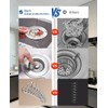 2 Pack 3 in 1 Kitchen Sink Drain Strainer &