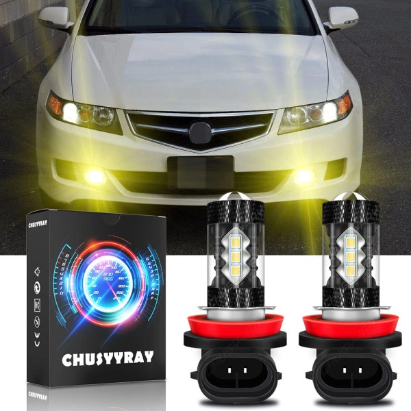 CHUSYYRAY For Acura TSX 2004-2014 LED Fog Driving Light H11