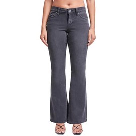 YMI Women’s Sustainable Wannabettabutt Low Rise Flare Jeans, 36W, 11
