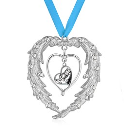 Angel Mom Memorial Christmas Ornaments, Loss of Mother Sympathy Gift, Memorial Gifts for Loss of Mother, Condolence Gift for mom, Bereavement Gift for Loss of Mother, Mom in Heaven Ornament