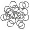 20 Pack Round Carabiner O-Rings - Silver O-Spring Loaded Gate