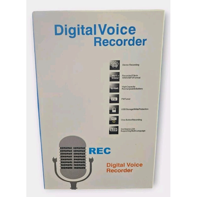 Tallkcoder 64GB Ai Voice Activated Recorder, DSP Sound Source Noise